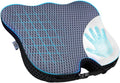 Car Seat Covers Front Seats Only - Wedge Shape Universal Car Seat Cover Improve Vision/Posture - Memory Foam Seat Cushion for Tailbone Pain Relief (Mesh Cover,Gray)