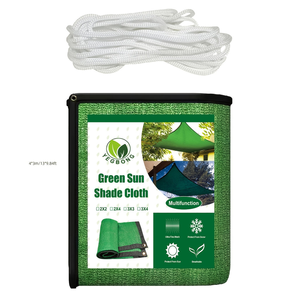 Keep Cool And Protected With This Green Sun Shade Cloth - Perfect For Balconies, Courtyards, And RV Camping