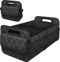 Deosk Car Trunk Organzier and Storage with 6 Big Pocket,Car Accessories for Women/Men 70L Waterproof Polyester Trunk Organzier for Car/SUV/Minivan/Truck(Large, Black)