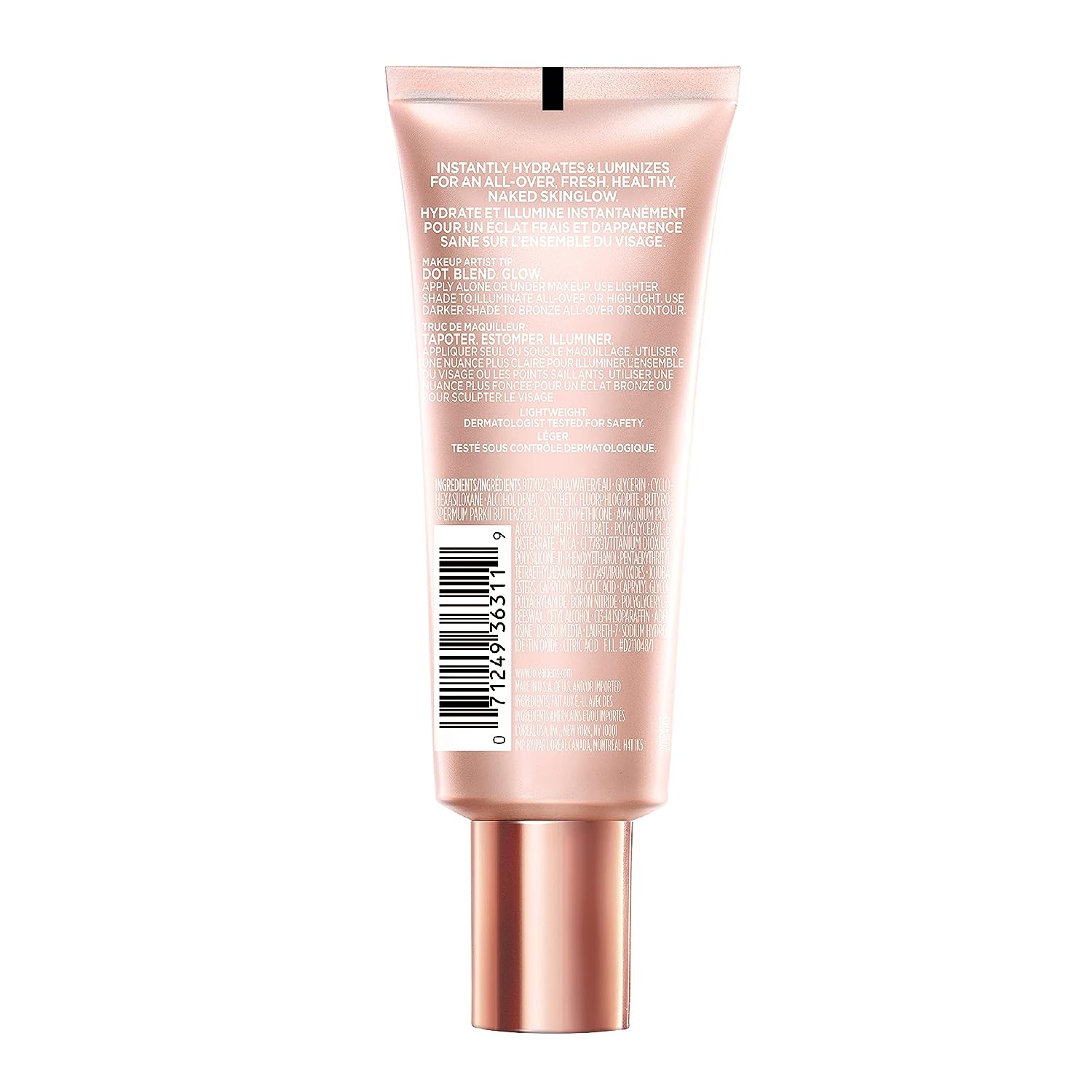 L’Oréal Paris Makeup True Match Lumi Glotion, Natural Glow Enhancer, Illuminator Highlighter Skin Tint, for an All Day Radiant Glow, Light, 1.35 Ounces