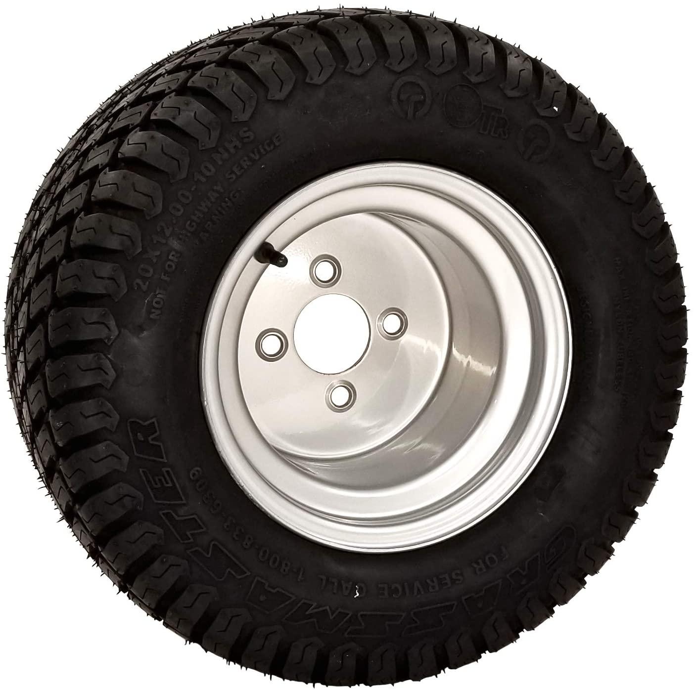 MowerPartsGroup (1) Grassmaster 20x12.00-10 with Free Hustler Wheel 601347 601349 Fits 54" 60"