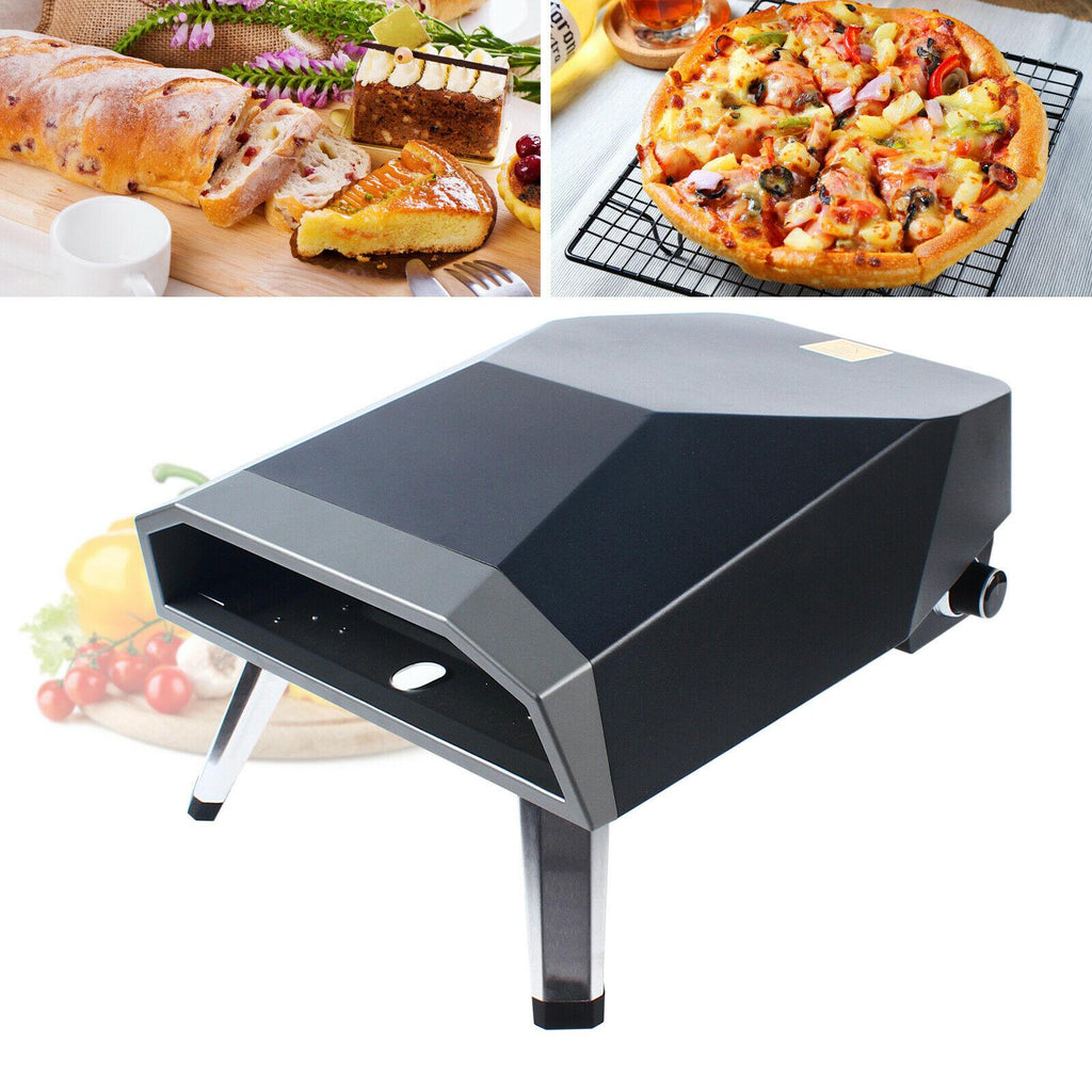 Aluminum Tabletop Pizza Oven 12" Pizza Maker Portable Oven Gas Oven Fast Heating
