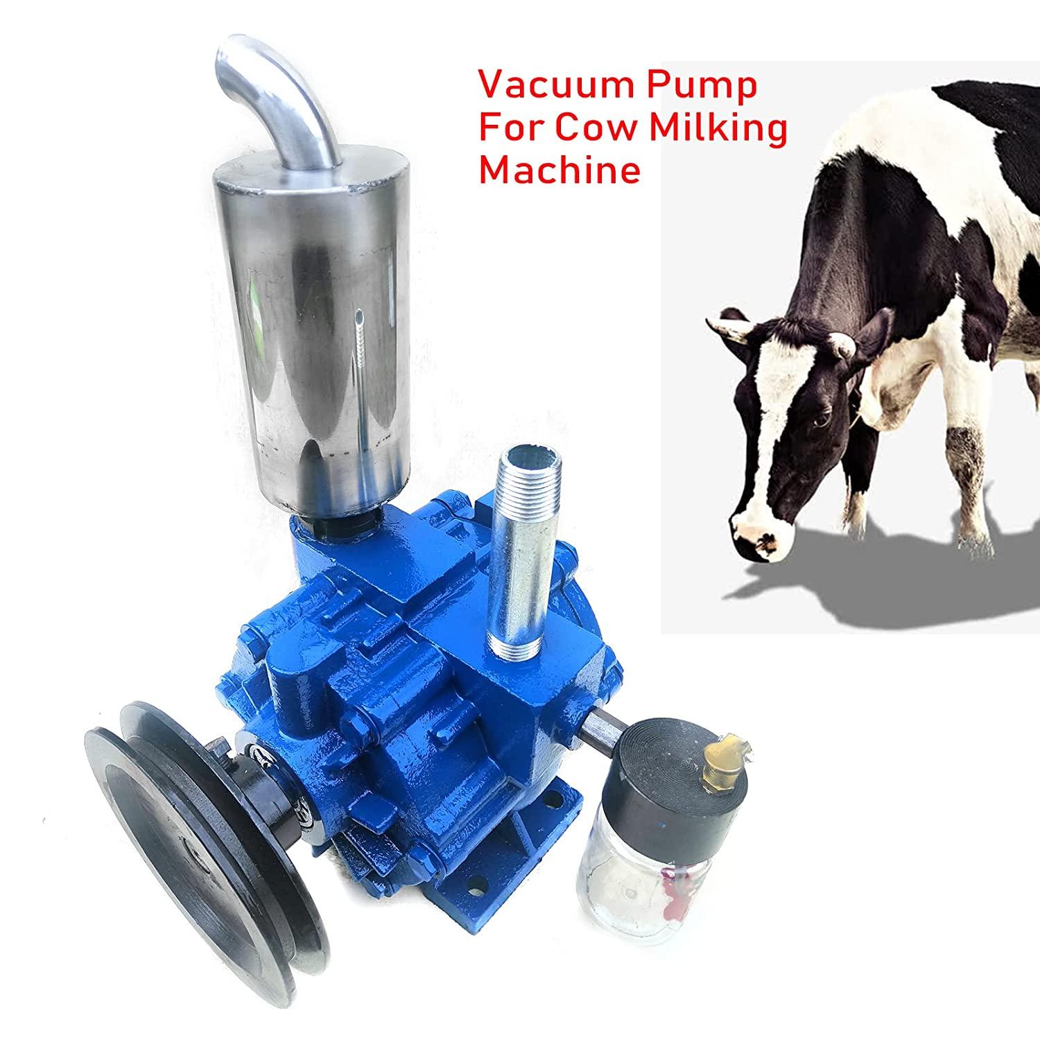 Electric MilMachine Portable Vacuum Pump  Steel Cow Milker for Cow MilMachine Milker Bucket Tank Barrel 220 L/min