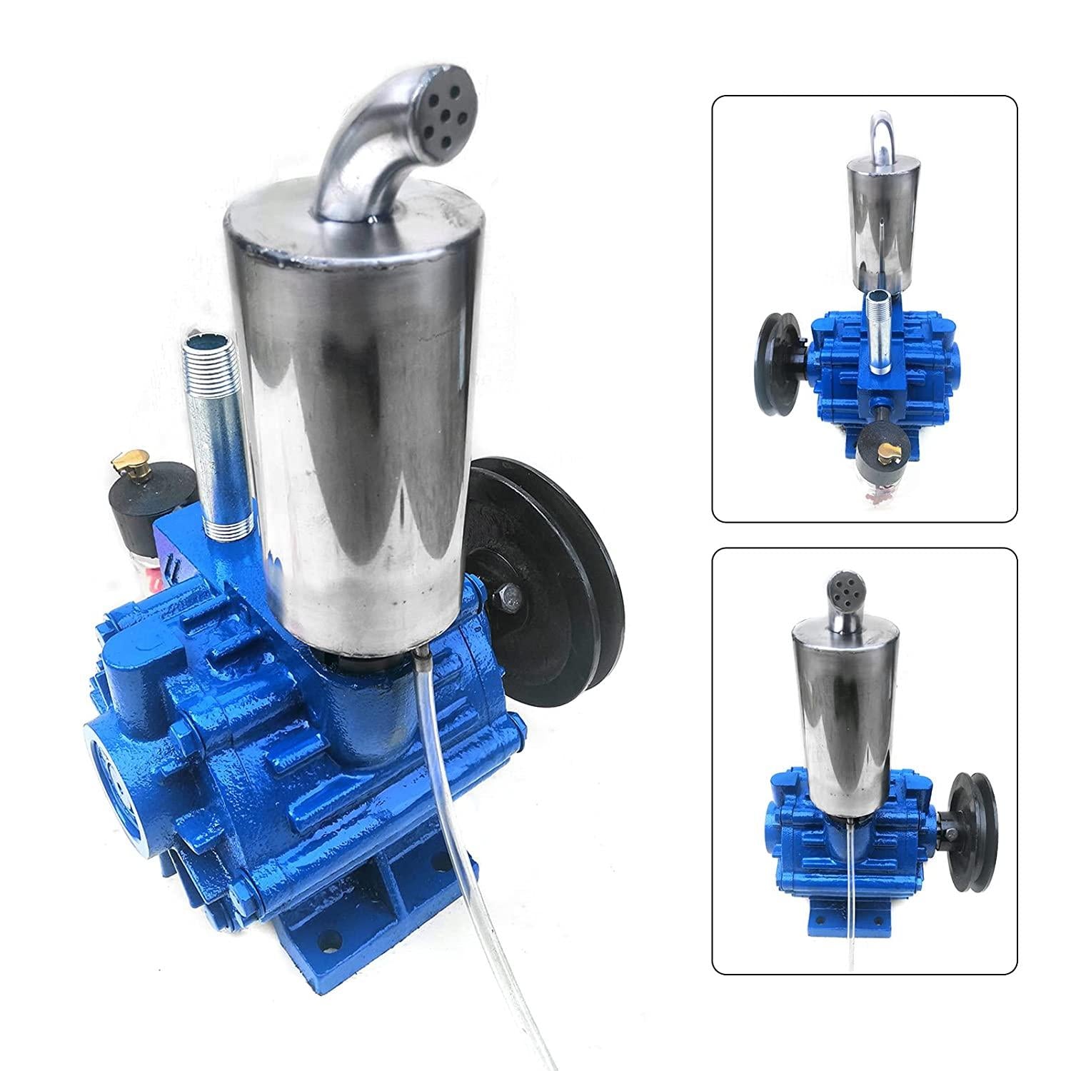 Electric MilMachine Portable Vacuum Pump  Steel Cow Milker for Cow MilMachine Milker Bucket Tank Barrel 220 L/min