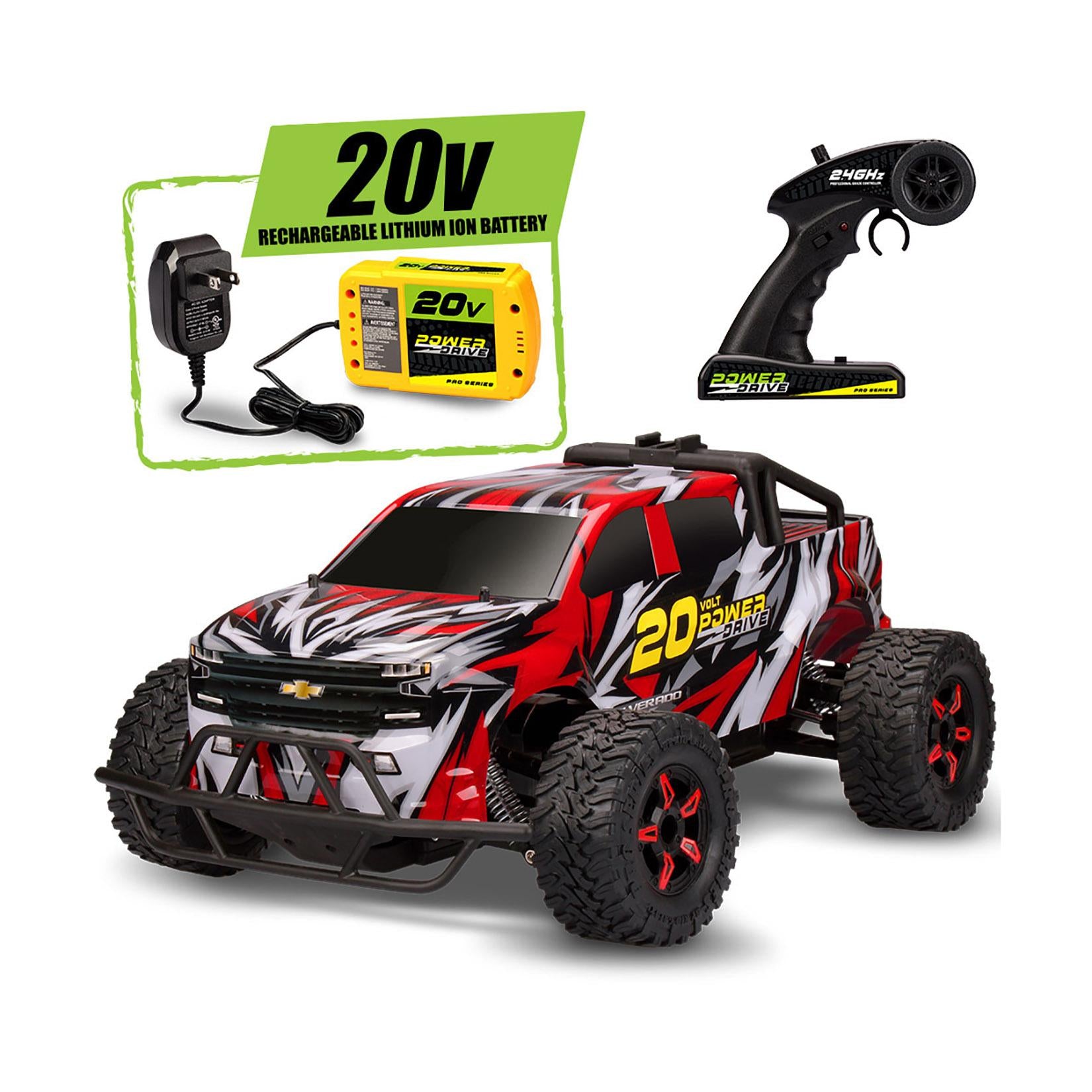 Kid Galaxy 20V Power Drive High Speed Silverado R/C Truck