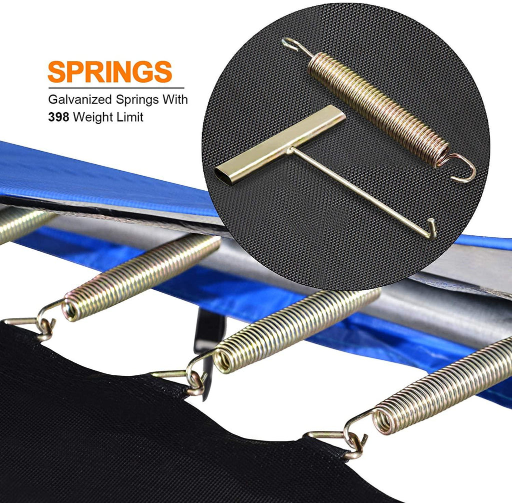 Exacme Backyard Trampoline with Basketball Hoop and Outer Enclosure, High Weight Limit, 6180-T12
