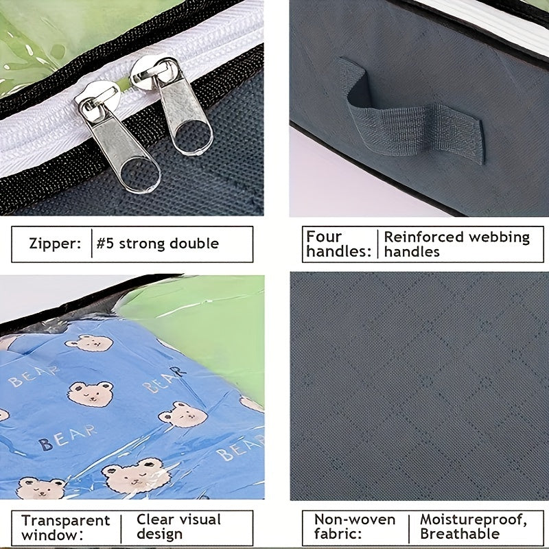 Simple Dustproof Zipper Organizer, Lightweight Underbed StoraBag, Versatile Container