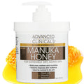 Advanced Clinicals Manuka Honey Cream Face Moisturizer &amp; Body Butter Lotion For Dry Skin | Firming &amp; Hydrating Miracle Balm Skin Care Moisturizing Lotion For Women, Wrinkles, &amp; Sun Damaged Skin, 16Oz