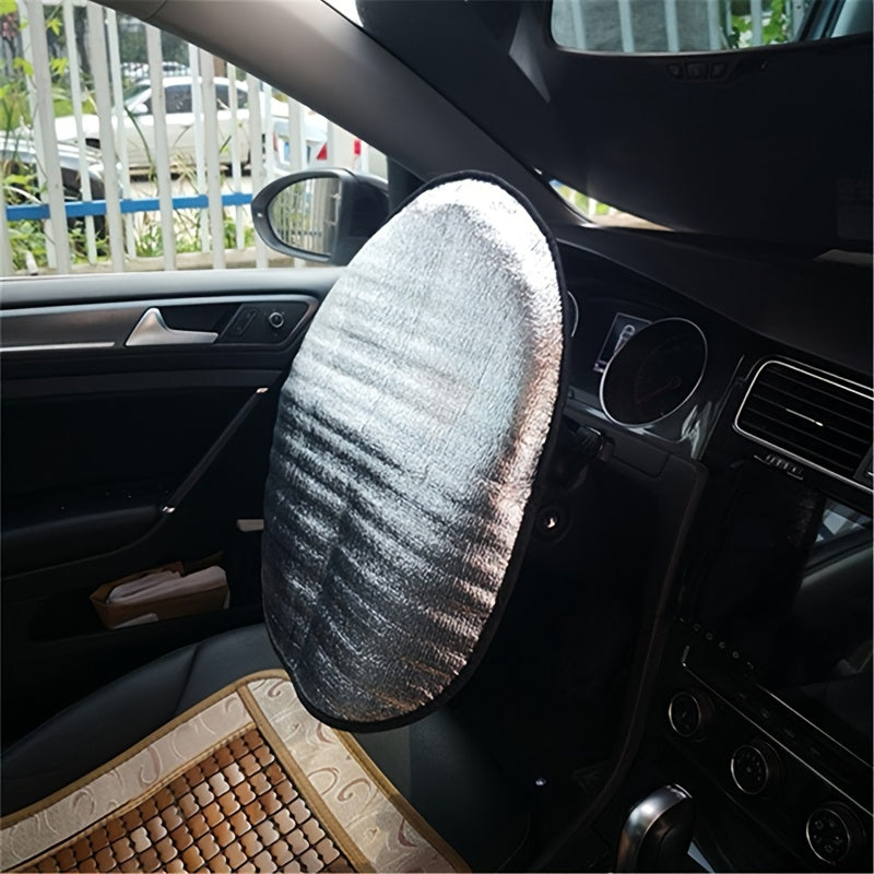 Keep Your Car Cool &amp; Protected - Steering Wheel Sun Shade Cover Fits All SUVs, Trucks &amp; Cars
