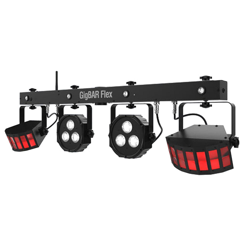 Chauvet DJ GigBar Flex Pack-n-Go Effect Lighting System with Fog Machine & Tripod Stand Package