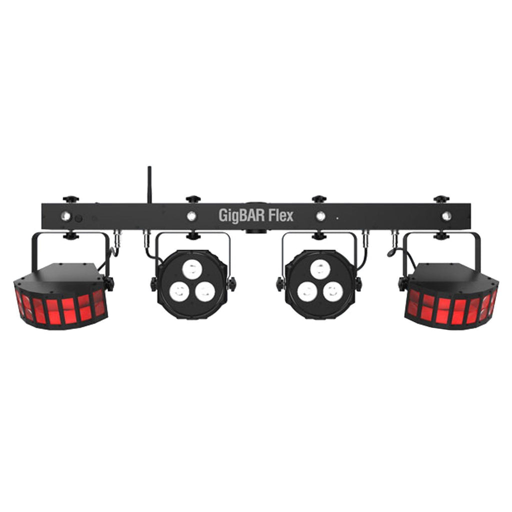 (2) Chauvet DJ GigBar Flex Pack-n-Go Effect Lighting Systems with Stands & Fog Machine Package