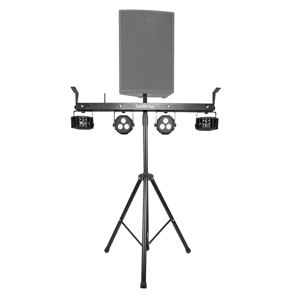 Chauvet DJ GigBar Flex Pack-n-Go Effect Lighting System with Fog Machine & Tripod Stand Package