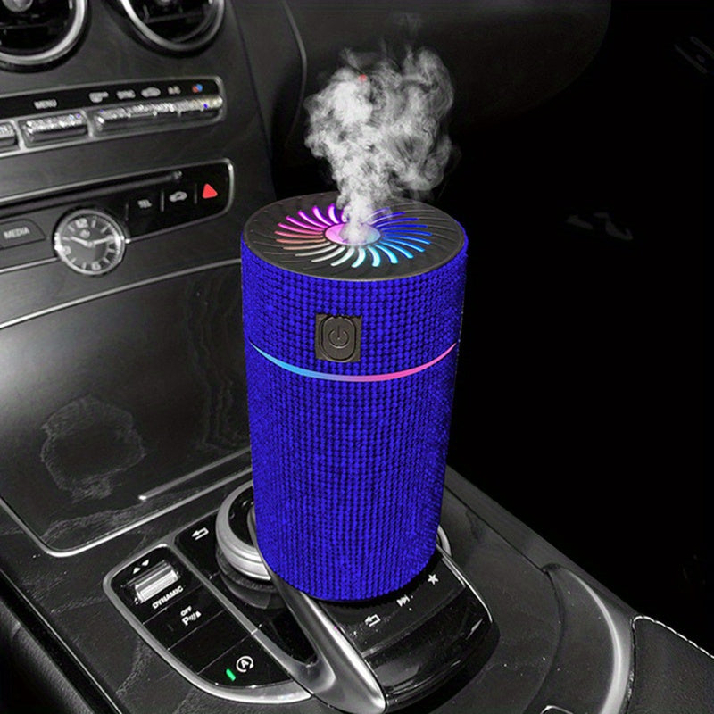 Elevate Your Car's Ambience with this Luxurious Rhinestone Humidifier &amp; Air Purifier!