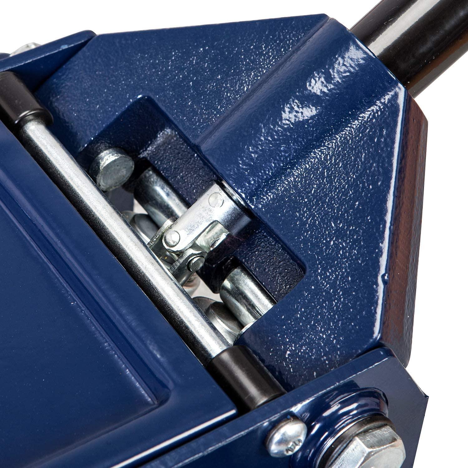 TCE AT84007U Torin Hydraulic Low Profile Service/Floor Jack with Dual Piston  Lift Pump, 4 Ton (8,000 lb) Capacity, Blue