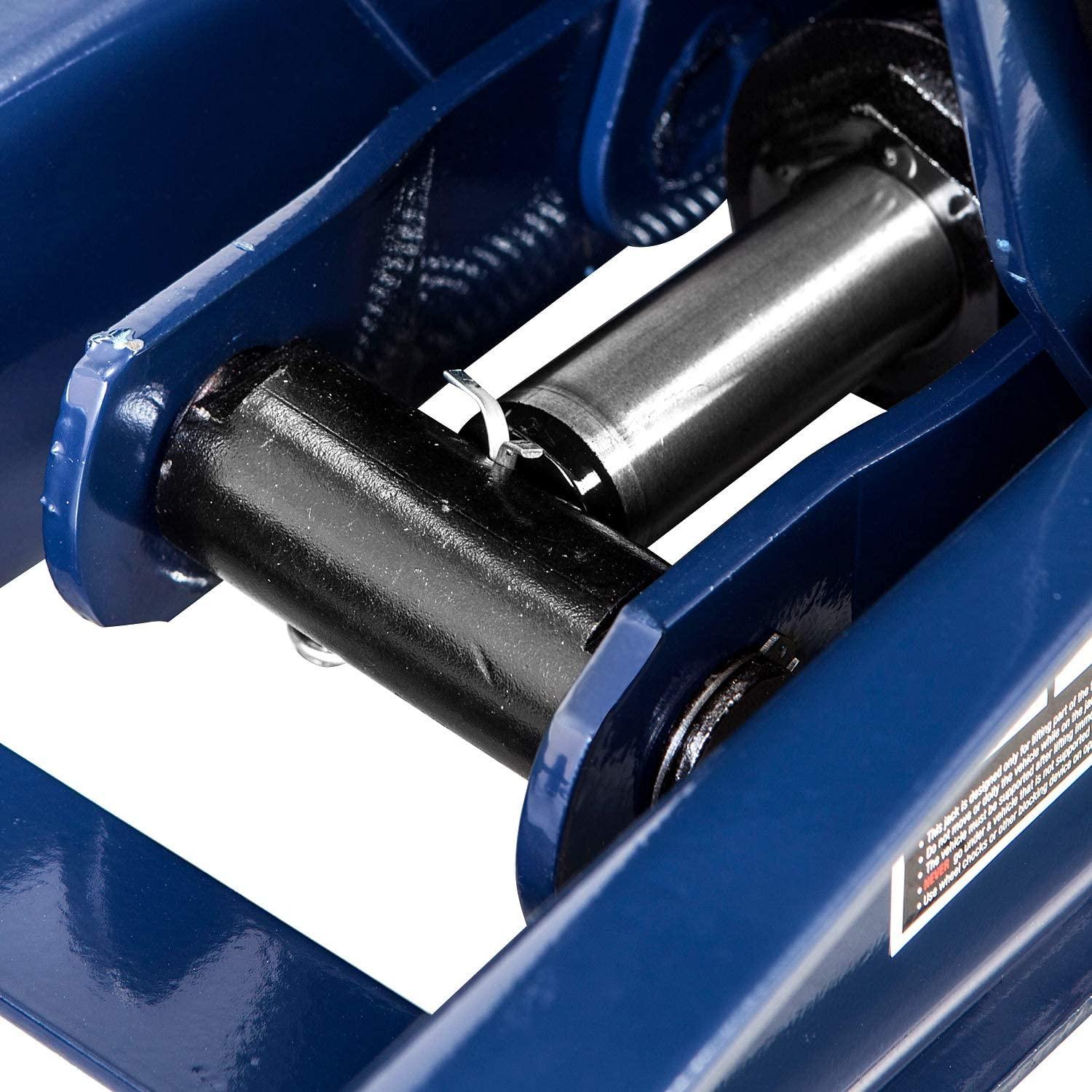 TCE AT84007U Torin Hydraulic Low Profile Service/Floor Jack with Dual Piston  Lift Pump, 4 Ton (8,000 lb) Capacity, Blue