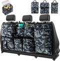 Car Trunk Organizer with Cooler, Hanging Car Organizers and Storage with Large Pockets, Zippers Detachable Seat Back Organizers Storage, Waterproof Car Storage Trunk Organizer for Jeeps, SUVs, Camo