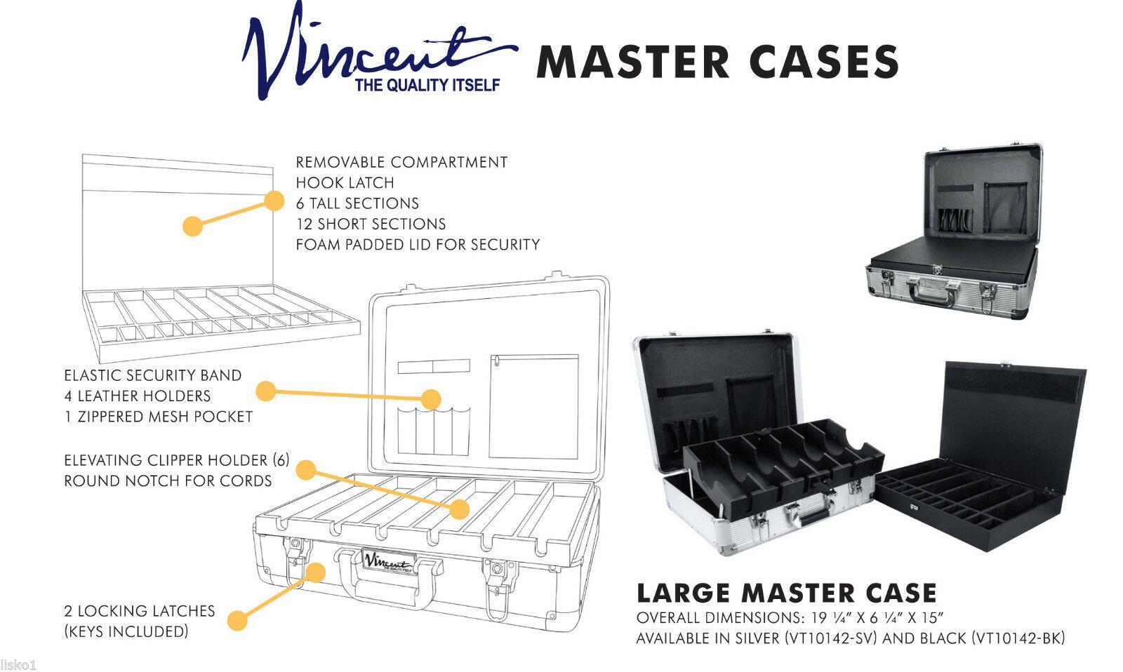 Vincent  Clipper Tool Case LarSilver Vt10142-sv