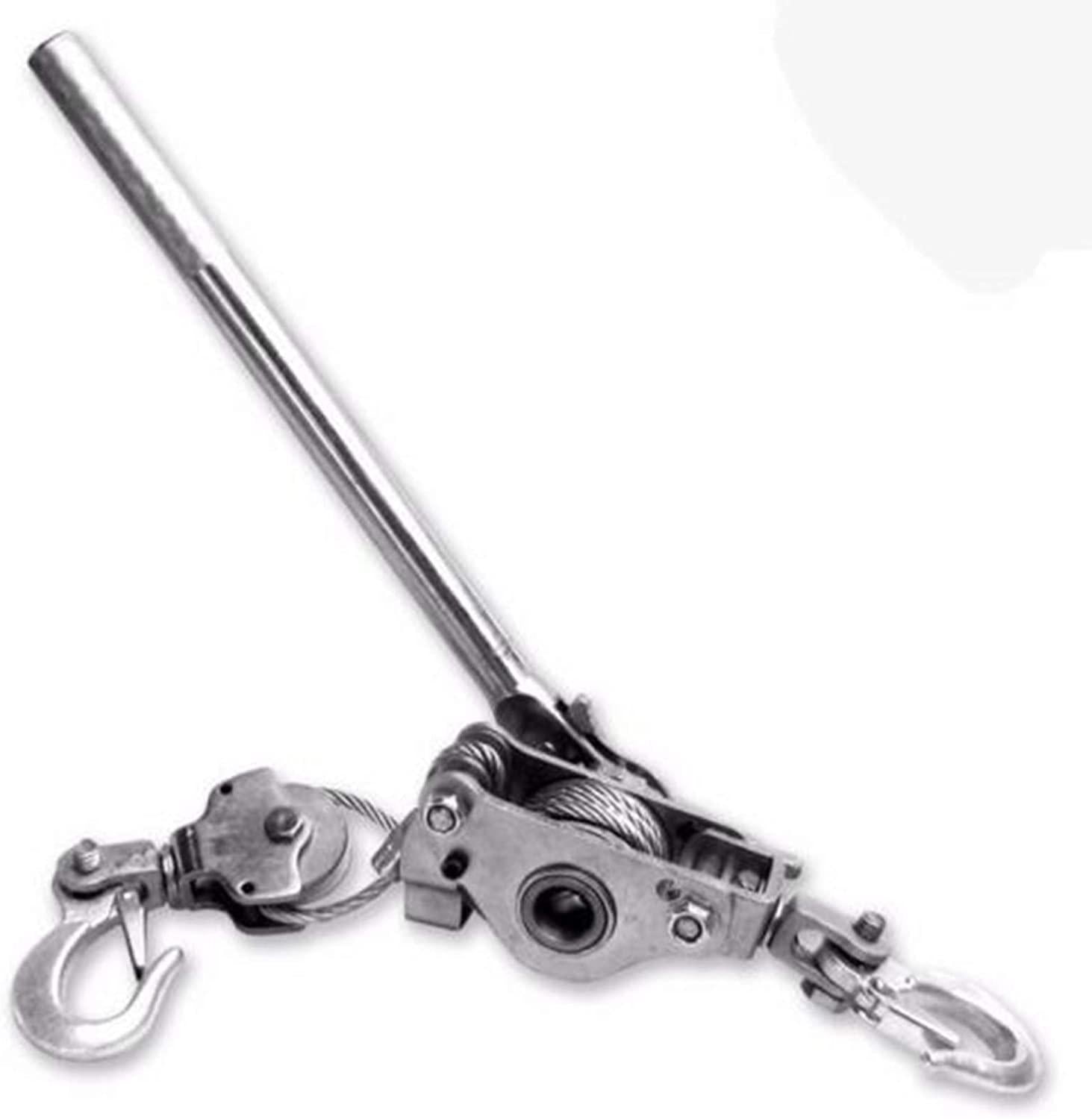 Richman789 Puller Cable Winch Ratchet Hoist Come 1 1/2 Ton Hand Tool Pulling Rope Wire Along Ratcheting