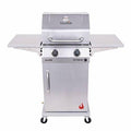 2-Burner Cabinet Style Liquid Propane Gas Grill  Steel Material