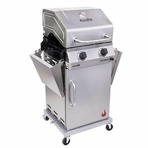 2-Burner Cabinet Style Liquid Propane Gas Grill  Steel Material