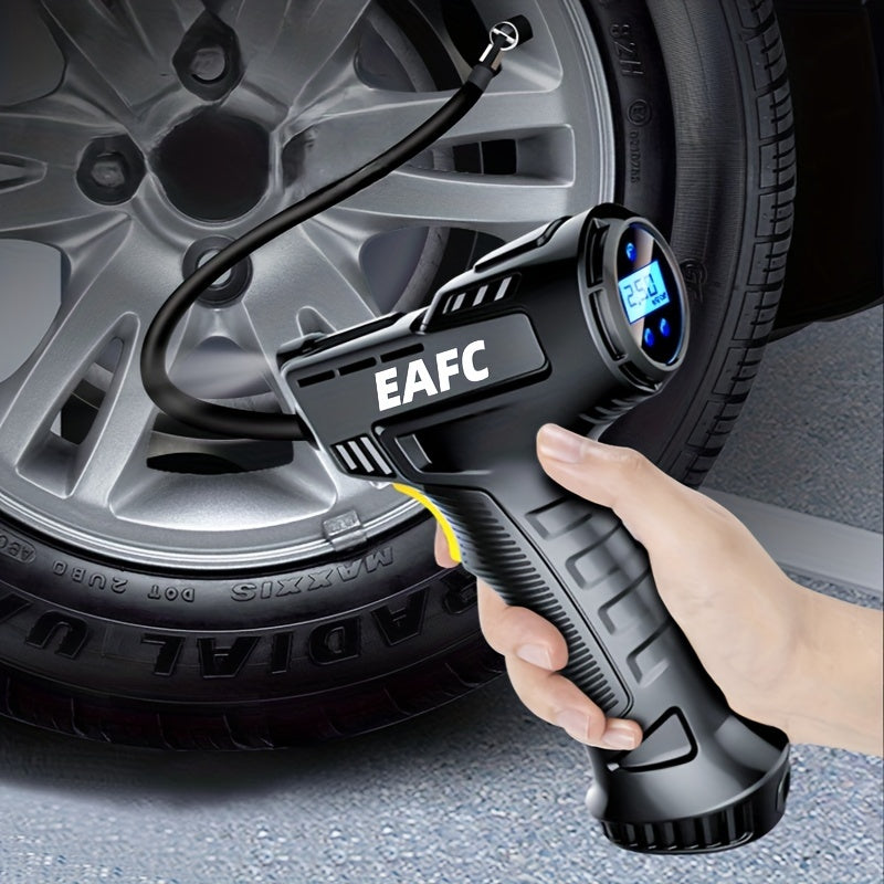 120W Wireless Rechargeable Air Compressor: Portable &amp; Automatic Tire Inflator For Your Car!