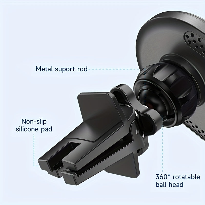 MANKIW Magnetic Car Mount Compatible 15W For  14, 13, 12 Fast Charging Air Vent Magnet Accessories Car Phone Holder
