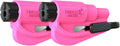 resqme Pack of 2,The Original Emergency Keychain Car Escape Tool, 2-in-1 Seatbelt Cutter and Window Breaker, Made in USA, Pink - Compact safety hammer