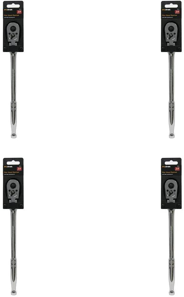 Pro-Grade Tools 13013-3/8" Dr. 11" Flex Head Ratchet 72 teeth QR (Four Pack)