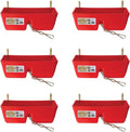 Little Giant FF16RED 9 Quart Heavy Duty Plastic Feed Trough Bucket Fence Feeder with Clips for Livestock & Pets, Red (6 Pack)
