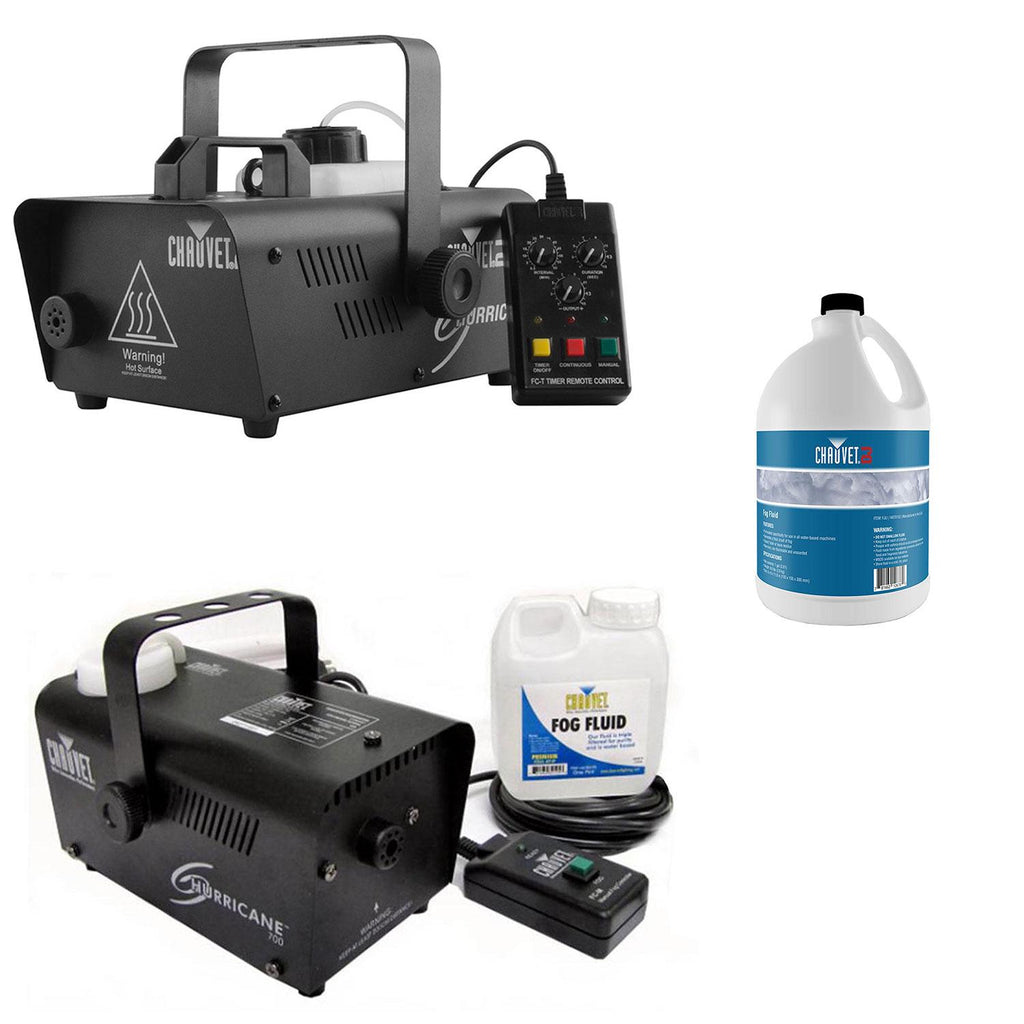 CHAUVET DJ Hurricane 1200 1.0 L Fog Machine + H700 Fog Machine + Fog Smoke Juice