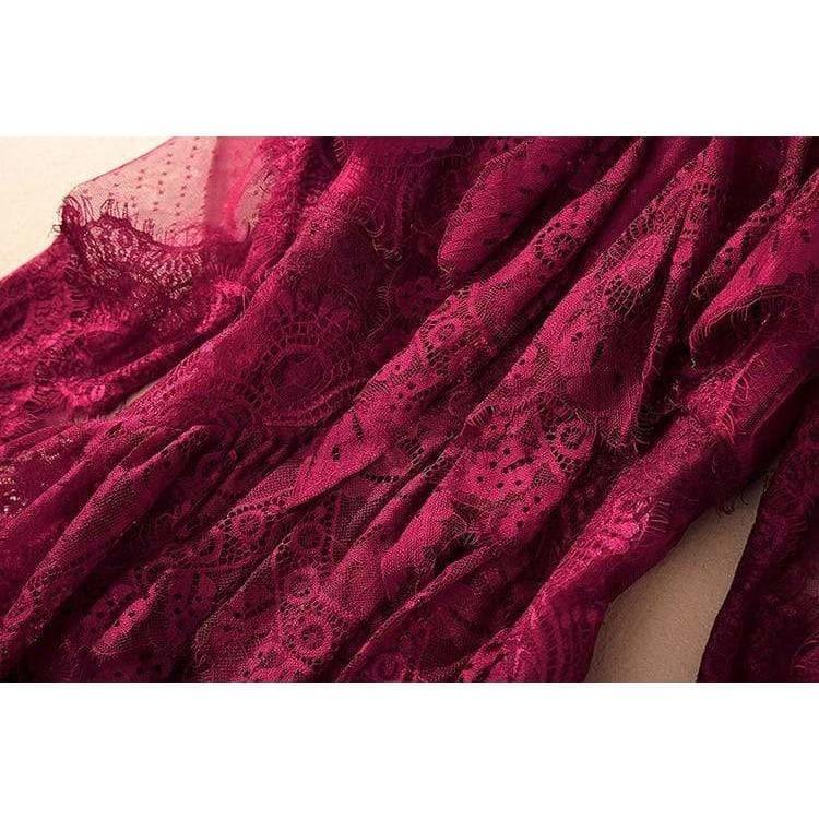 mesh ruffle dresses