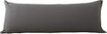 Evolive Ultra Soft Microfiber Body Pillow Cover/Pillowcases 21"x54" with Hidden Zipper Closure (21"x54" Body Pillow Cover, Charcoal Grey)