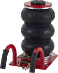 Mophorn Triple Bag Air Jack, 3 Ton (6600 lbs) Capacity, Portable Pneumatic Car Jacks, Fast Lifting up to 16 Inch Height, Heavy Duty &  Lifting for GaraCar Repair, Red