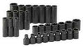 S K Hand Tools SKT4053 .50in. Drive 6 Point Metric Standard and Deep Impact Socket Set - 30 Pieces