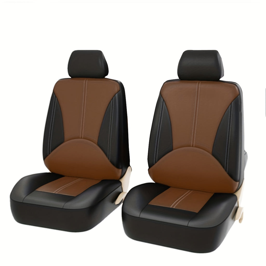 Car PU Leather Seat Cover High Quality Full Set universal cars Leather Seat Cover 5 Seat Protection Cover Suitable For Most Cars