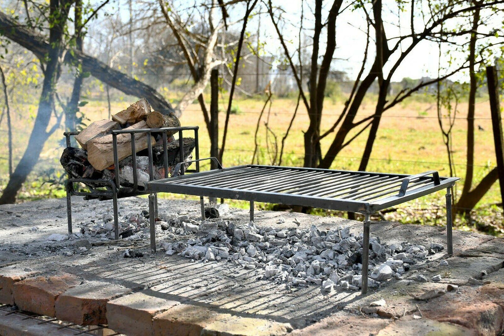 Argentine Iron Grill Set Asado Parrilla Argentina Grill + Brazier