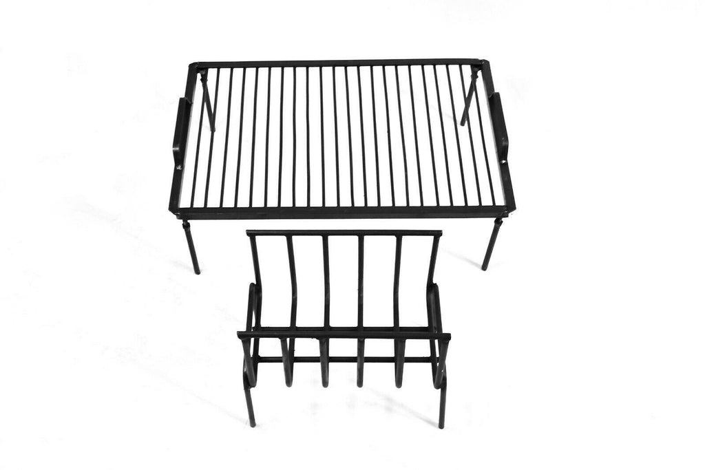Argentine Iron Grill Set Asado Parrilla Argentina Grill + Brazier