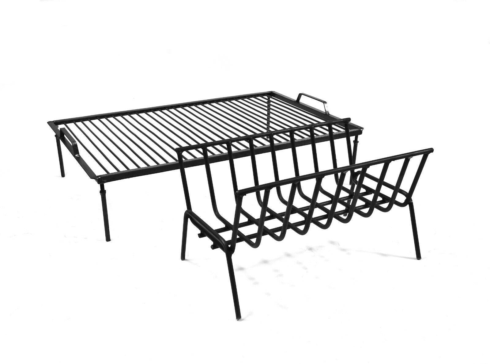 Argentine Iron Grill Set Asado Parrilla Argentina Grill + Brazier