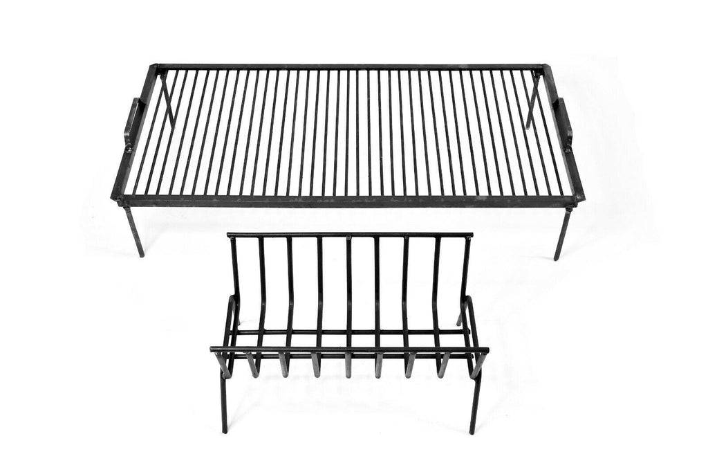 Argentine Iron Grill Set Asado Parrilla Argentina Grill + Brazier