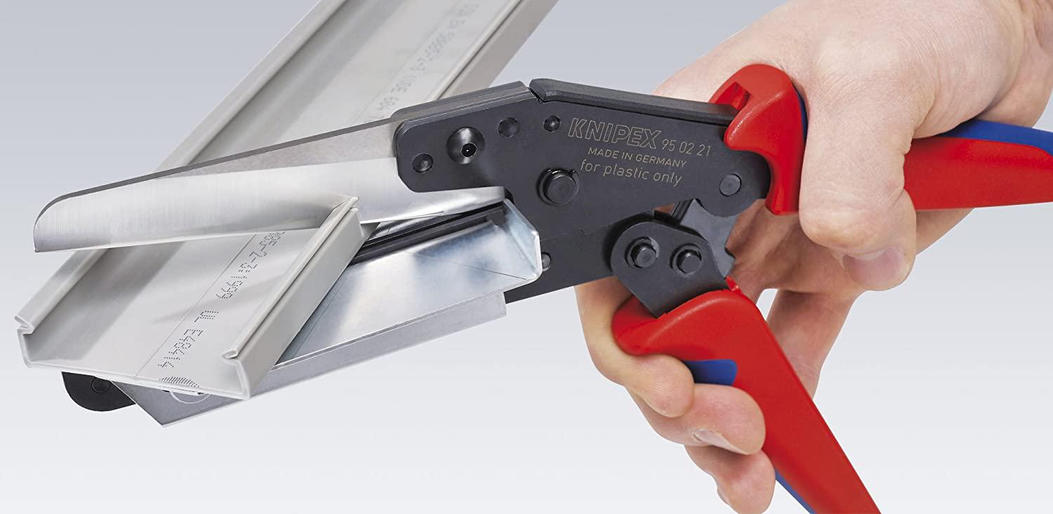 KNIPEX Tools - Vinyl Shears For Cable Ducts, Multi-Component (950221)
