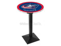 L217C42ColBlu 42 In. Chrome Columbus Blue Jackets Pub Table