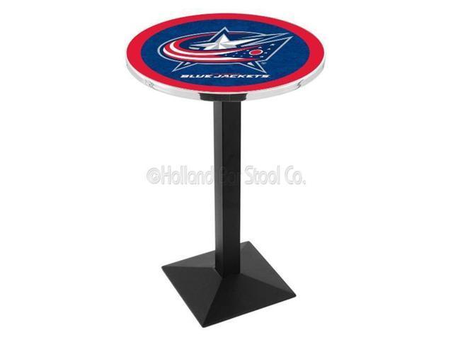 L217C42ColBlu 42 In. Chrome Columbus Blue Jackets Pub Table