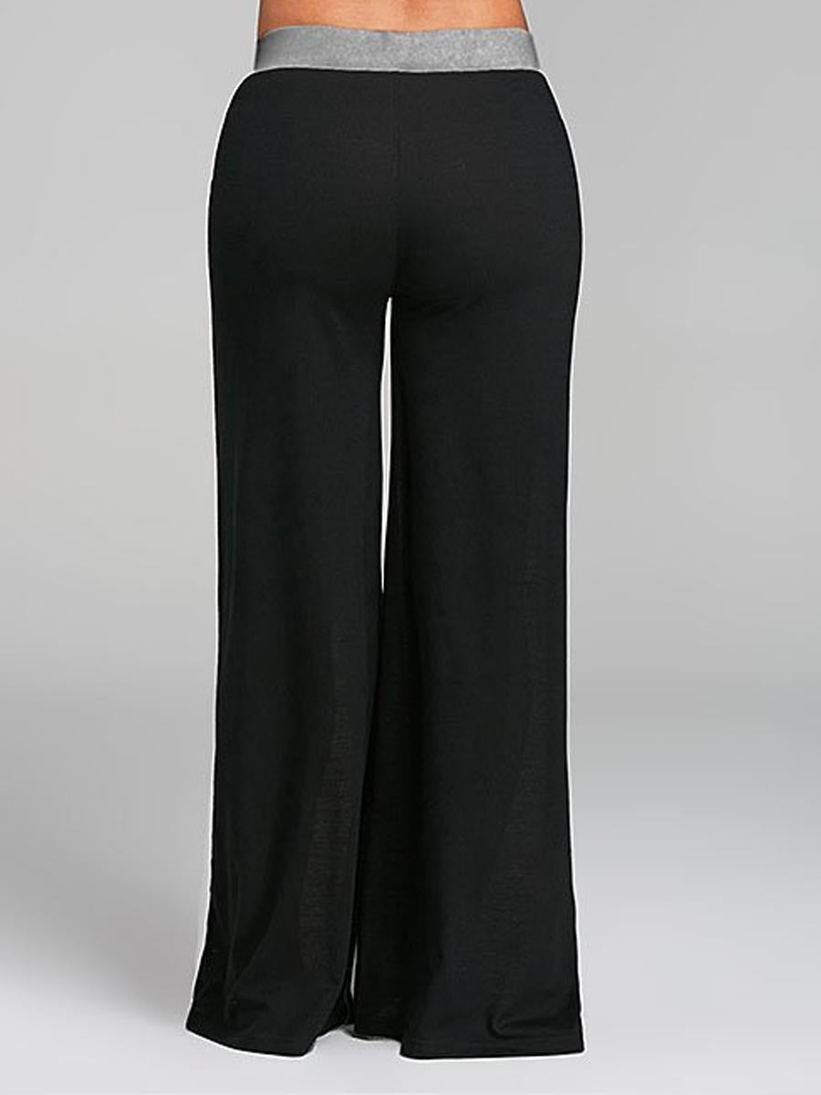 Casual Color Block Palazzo Pants