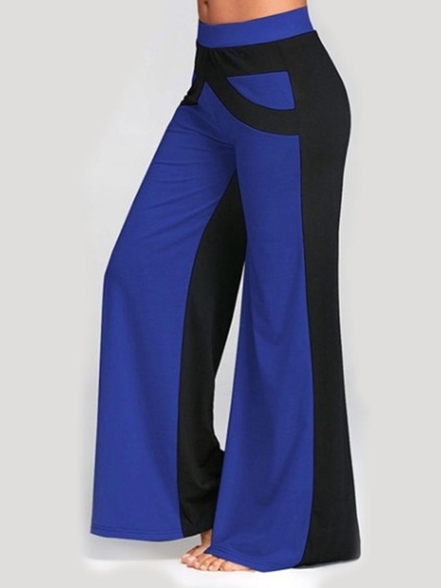 Casual Color Block Palazzo Pants