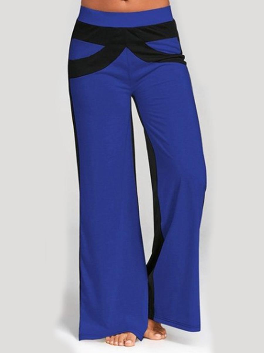 Casual Color Block Palazzo Pants
