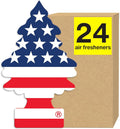 LITTLE TREES Air Fresheners Car Air Freshener. Hanging Tree Provides Long Lasting Scent for Auto or Home. America, 24 Air Fresheners