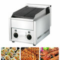 Lava Rock Grill BBQ Gas Stratus Char Gas Broiler Shawarma Machine tea restaurant