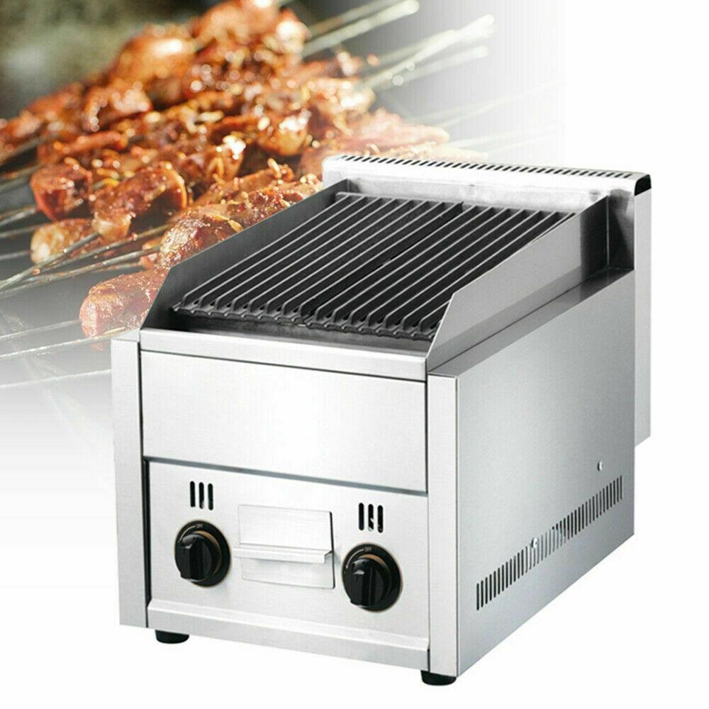 Lava Rock Grill BBQ Gas Stratus Char Gas Broiler Shawarma Machine tea restaurant