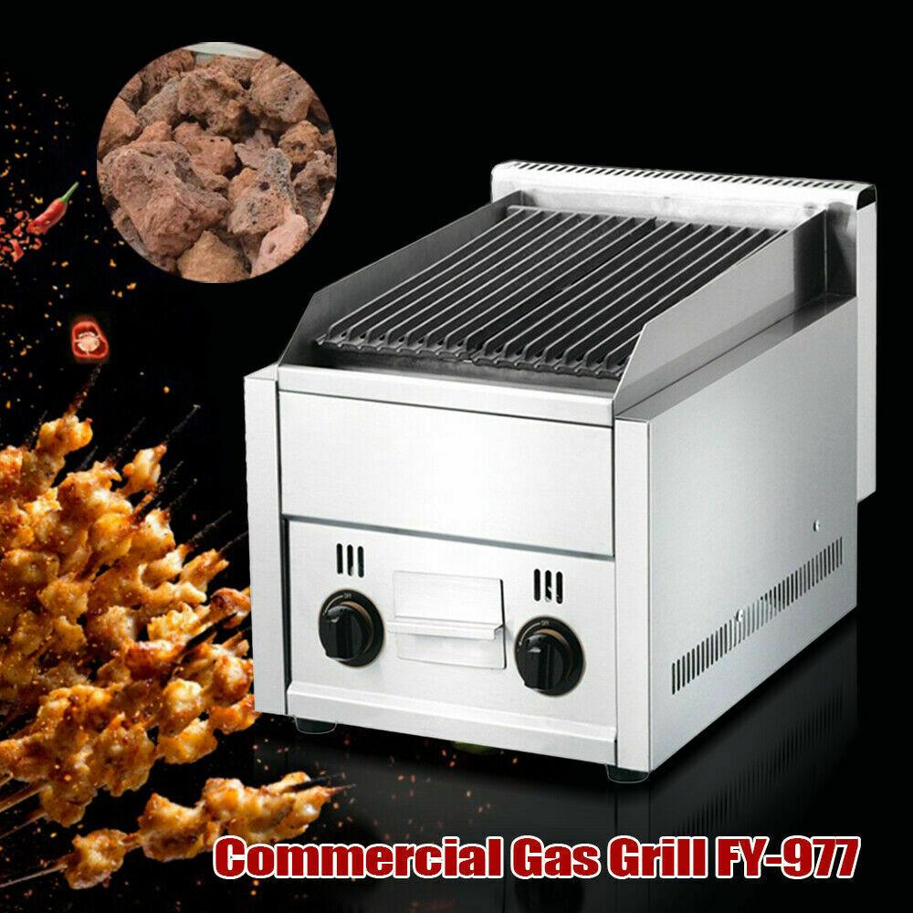 Lava Rock Grill BBQ Gas Stratus Char Gas Broiler Shawarma Machine tea restaurant