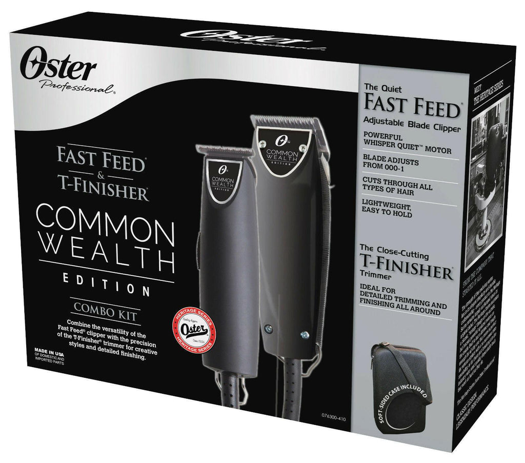 Oster Common Wealth Combo Fast Feed Clipper and T Finisher Trimmer 12i3